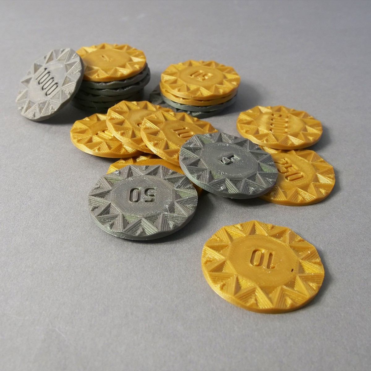 STL file Poker Chips _ Art Deco Poker・3D printing design to download・Cults
